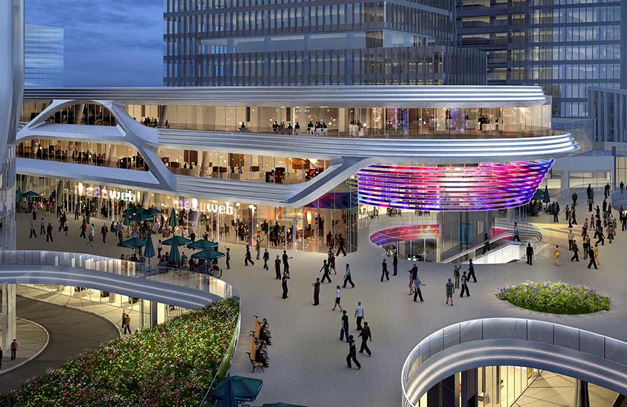 二层平台及URBANCORE效果图