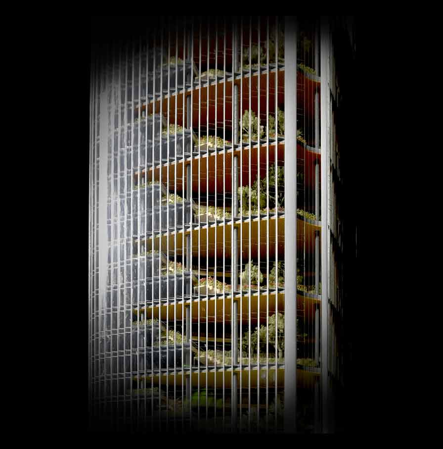 空中三层挑空共享中庭