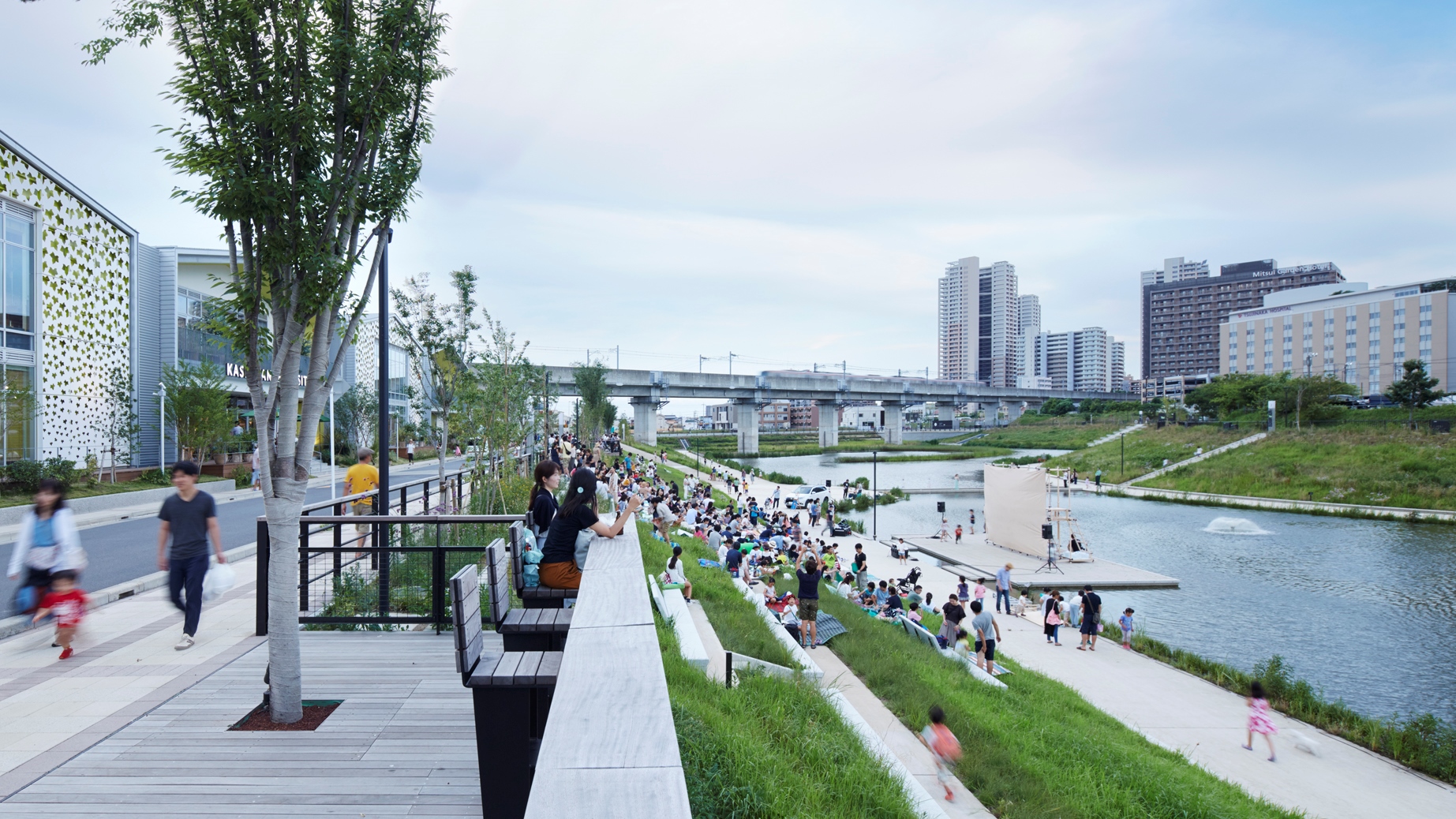 柏之叶AQUA TERRACE | 城市设计・城市规划 | Projects | NIKKEN SEKKEI LTD