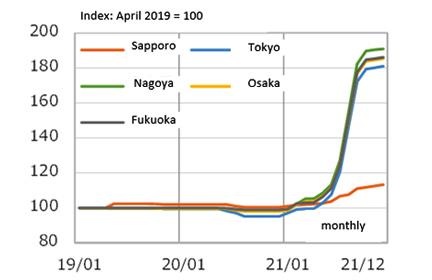 Fig. 8: Trends in timber prices