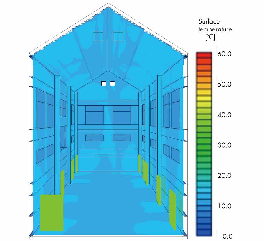 Radiant air conditioning provides comfort without warming up the whole space