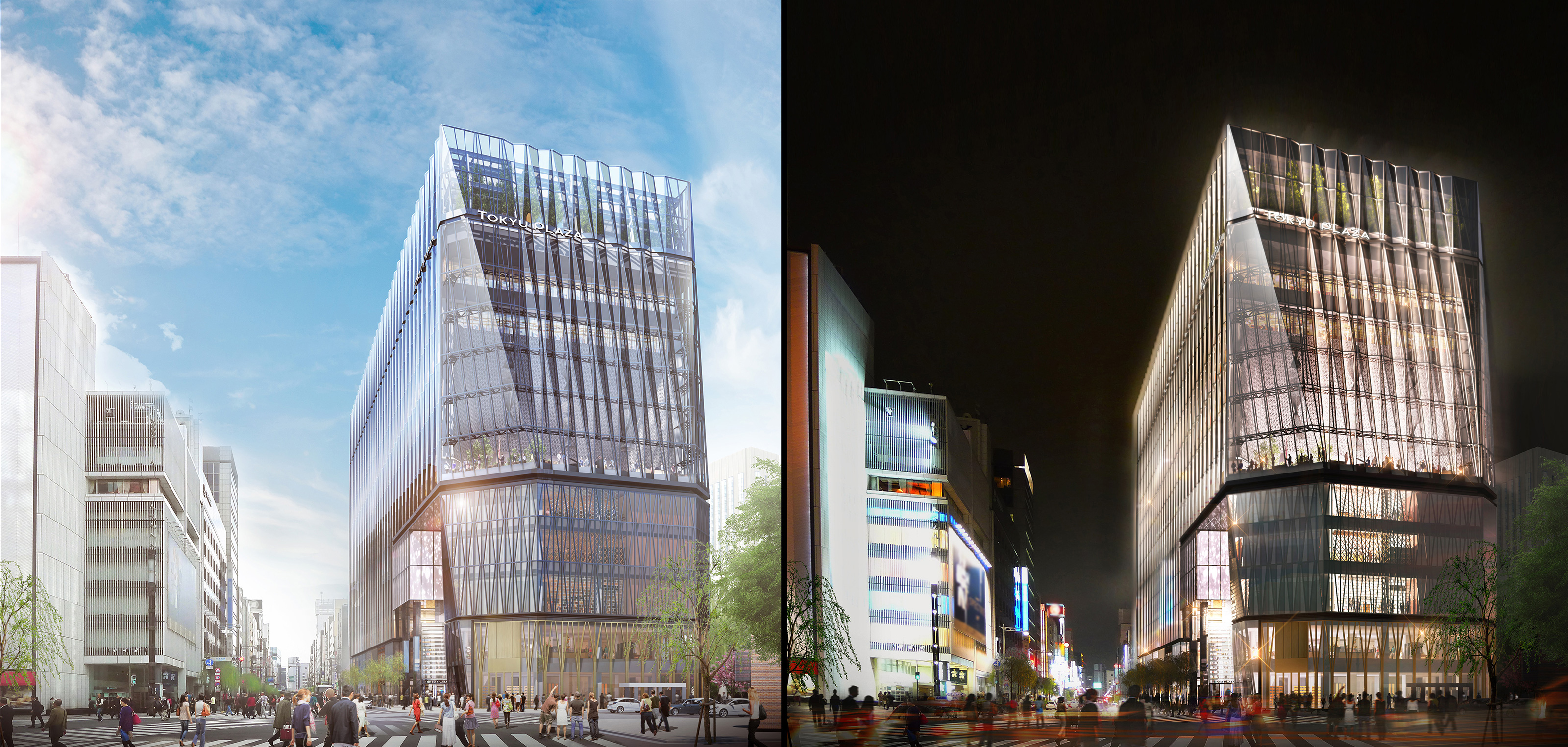 Rendered variations: Tokyu Plaza Ginza
