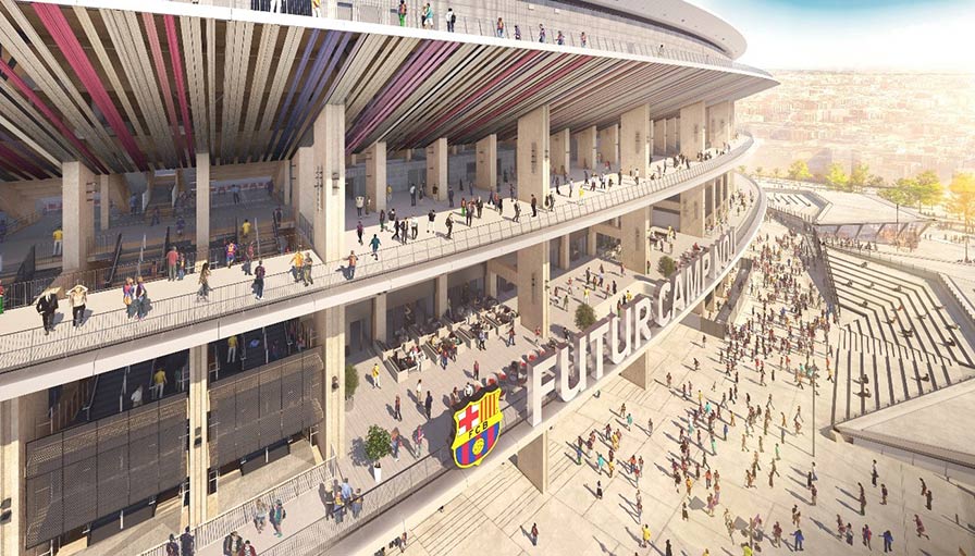 New Camp Nou open concourse