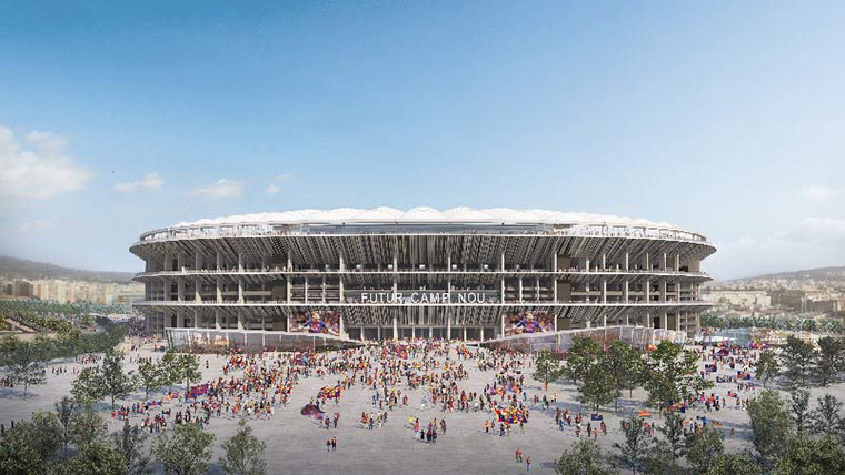 Panoramic view of the Future Camp Nou.