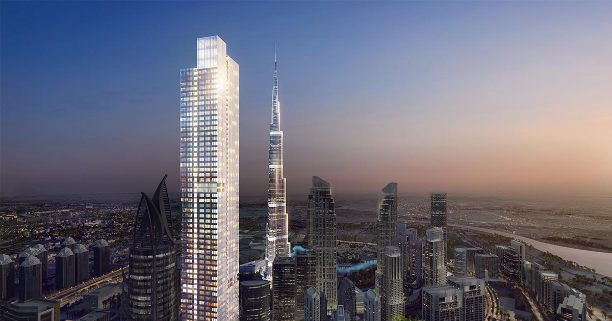 New Dubai Skyline residential tower rendering