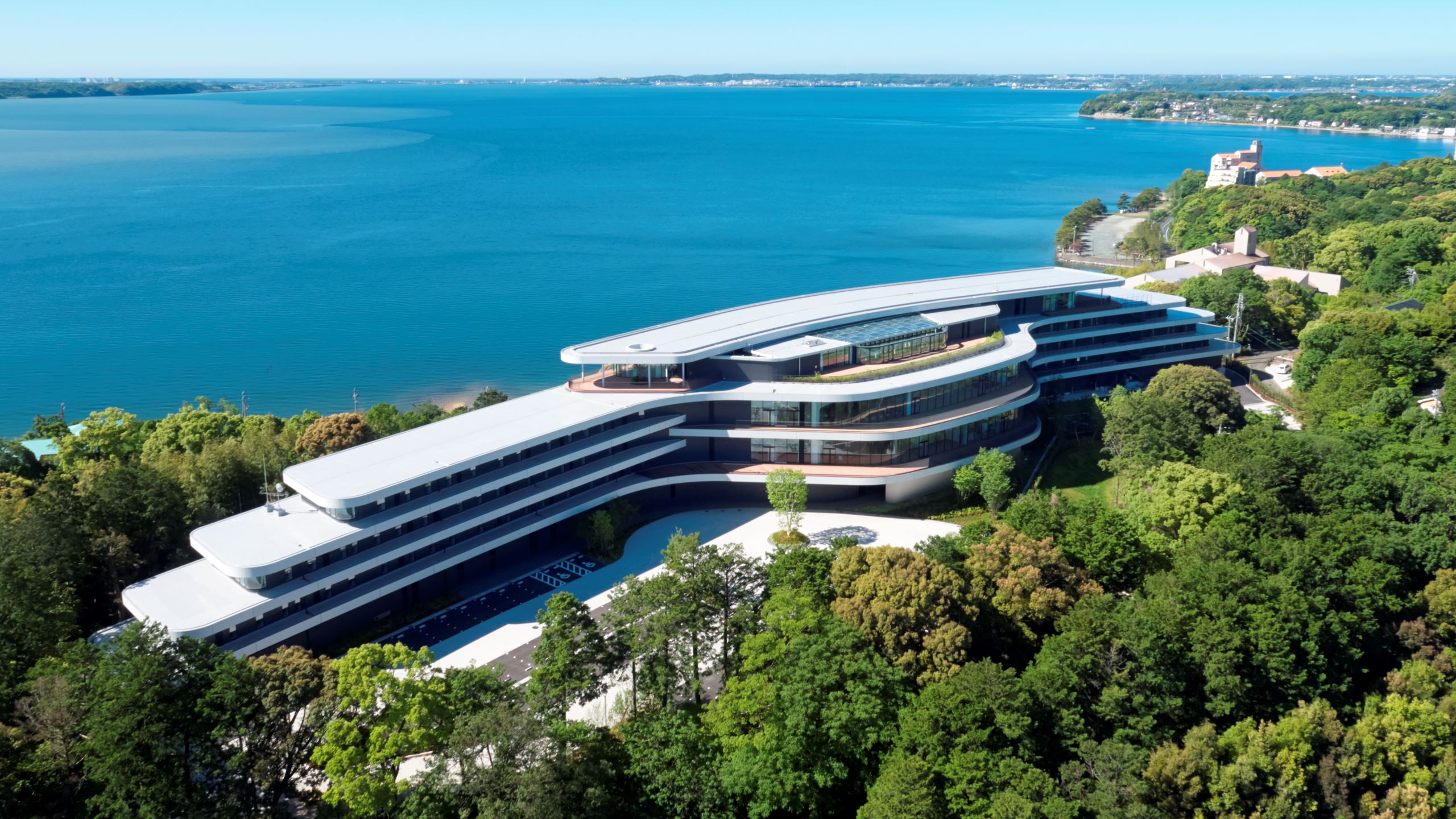 デンソーグローバル研修所 保養所aquawings 宿泊施設 Projects Nikken Sekkei Ltd デンソーグローバル研修所 保養所aquawings 宿泊施設 Projects Nikken Sekkei Ltd